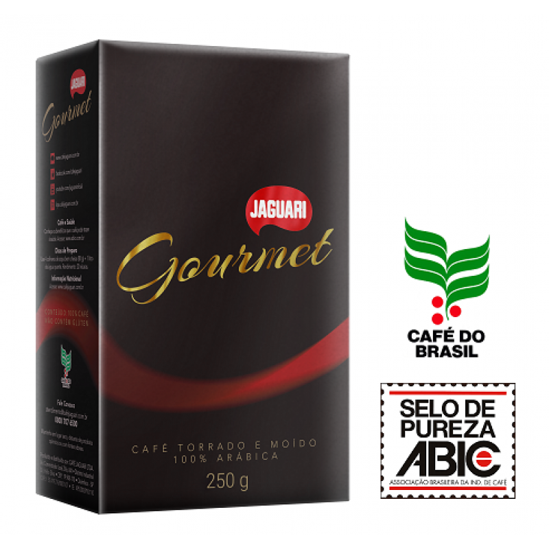Jaguari Gourmet молотый, кофе обжаренный, пакет 250 гр., Бразилия
