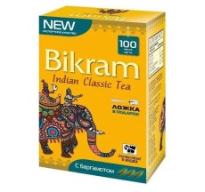 Bikram Earl Grey черный крупнолистовой чай, 100 грамм, Индия