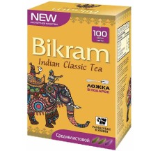 Bikram TGBOP черный среднелистовой чай, 100 грамм, Индия