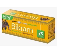 Bikram зеленый пакетированный чай 25 шт*2 гр., Индия