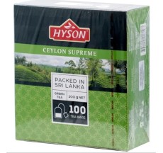 Hyson зеленый пакетированный чай 100 шт*2 гр., Цейлон