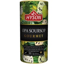 Чай Hyson "Soursop" чёрный крупнолистовой c добавлением саусепа, тубус 100г, Шри-Ланка