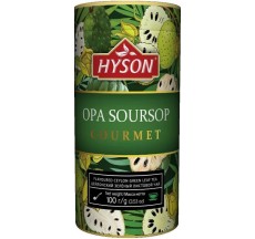 Чай Hyson "Soursop" зеленый крупнолистовой c добавлением саусепа, тубус 100г, Шри-Ланка